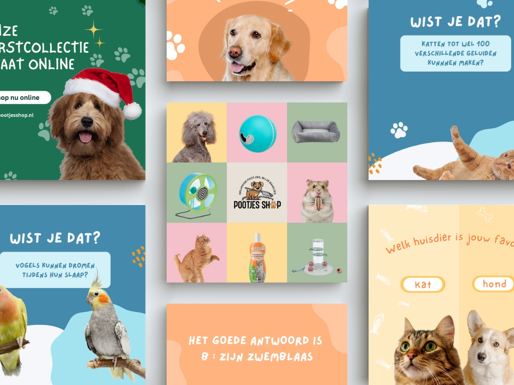 Social Media posts Pootjesshop