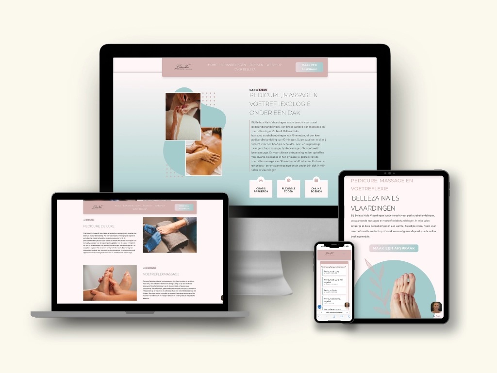 Websitedesign voor Belleza Nails Vlaardingen