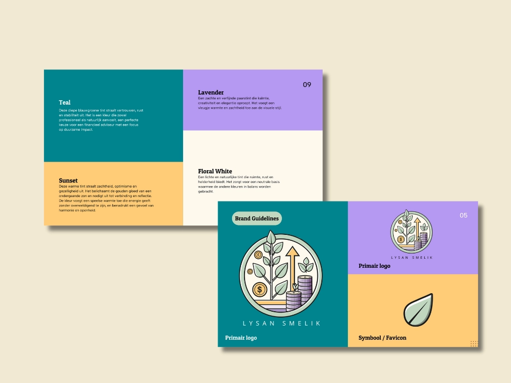 Logo & kleurenpalet Lysan Smelik